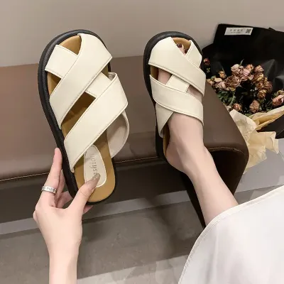 SLIPPERS FOR WOMEN BEIGE